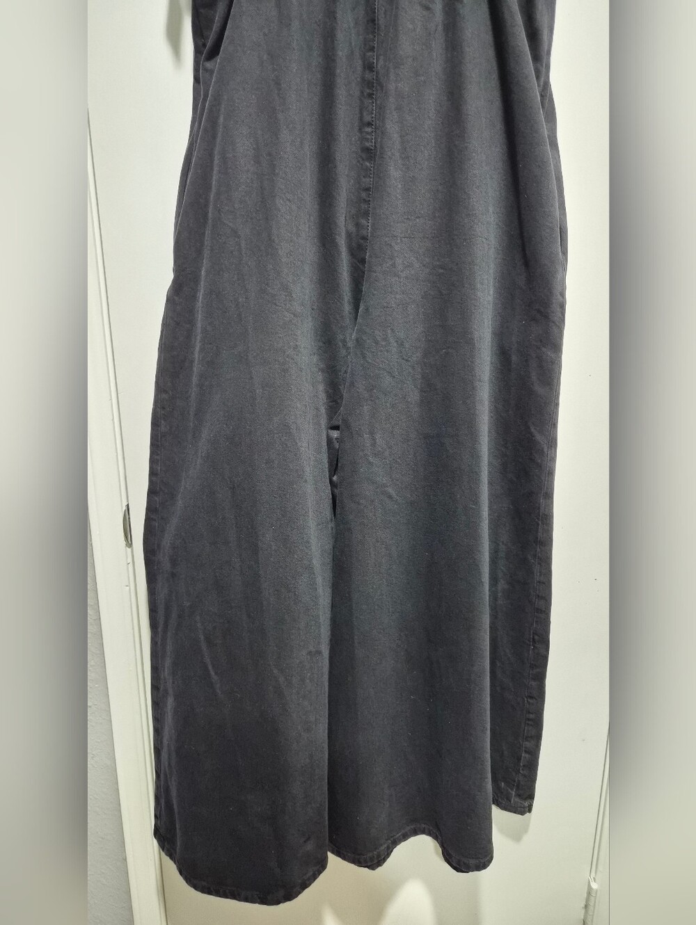 Nwt Free People We The Free Lumy One Piece Wide Leg Black Jumpsuit Size Large - Picture 10 of 13
